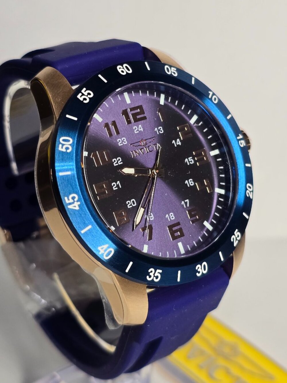 Share Invicta Pro Diver Stratus Men's Watch - 45mm, Blue, Rose Gold (40001)